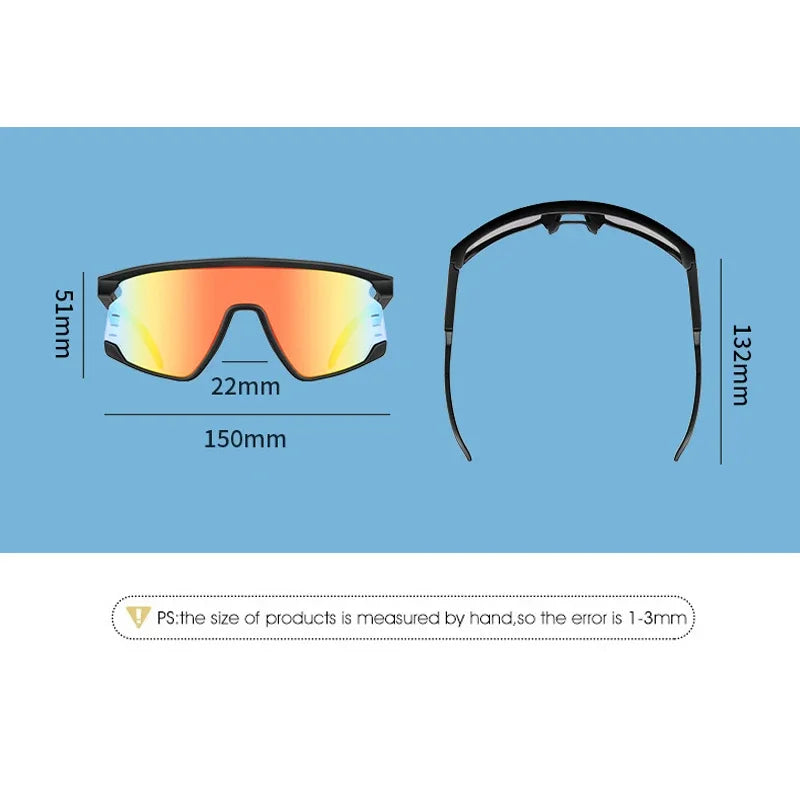 Sports Sunglasses UV400 Unisex Goggles Glasses Bike  Lenses